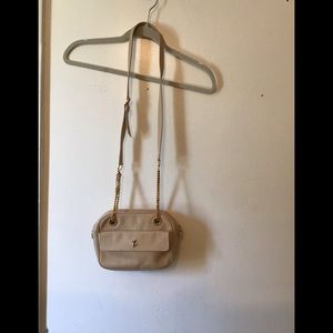 Paloma Picasso nude beige leather bag